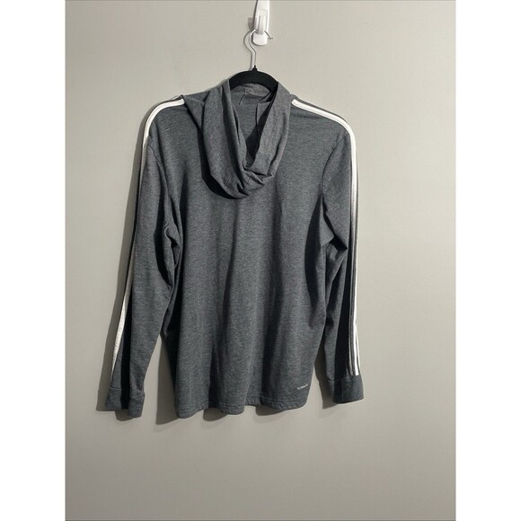Adidas Lightweight Gray Hoodie Women's Size M Athleisure Activewear Pullover - Picture 2 of 13